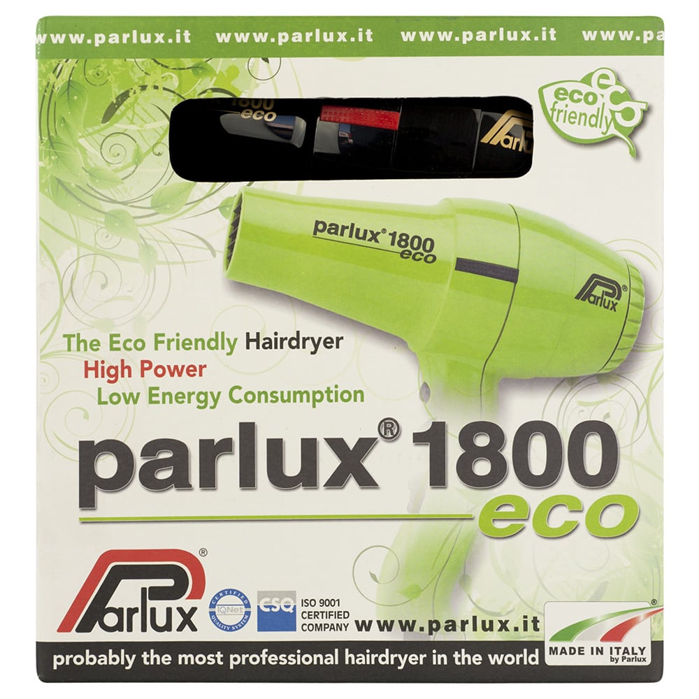 Parlux - 1800 Eco Hair Dryer (Black) - Global Hair & Beauty