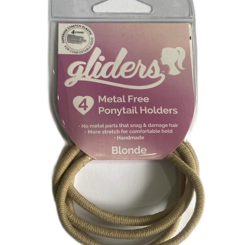 Gliders - Metal Free Tan Ponytail Holders